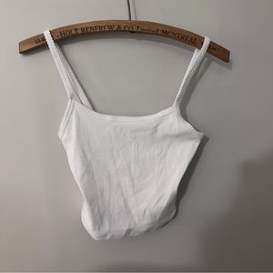 Sunday Best White Tank Top Cropped